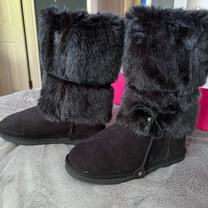 Black boots from JustFab